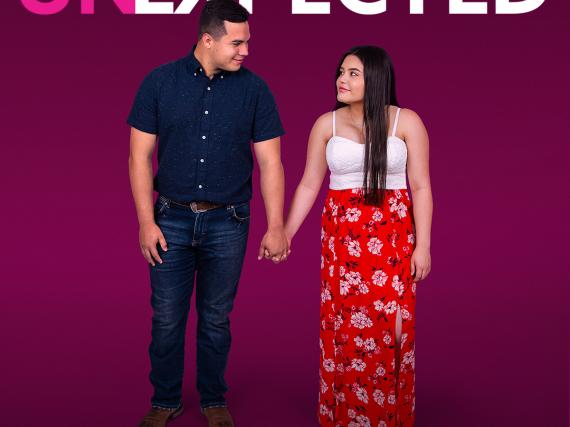 A promotional image of cast members Myrka and Ethan.