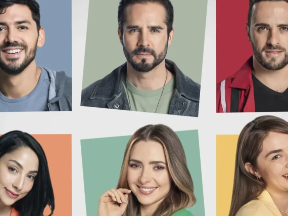 The six main characters of the telenovela Papás Por Conveniencia